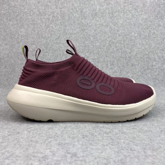 OOFOS Shoes Womens Size 9.5 Oomy Zen in Chalk & Mulberry - Picture 2 of 8